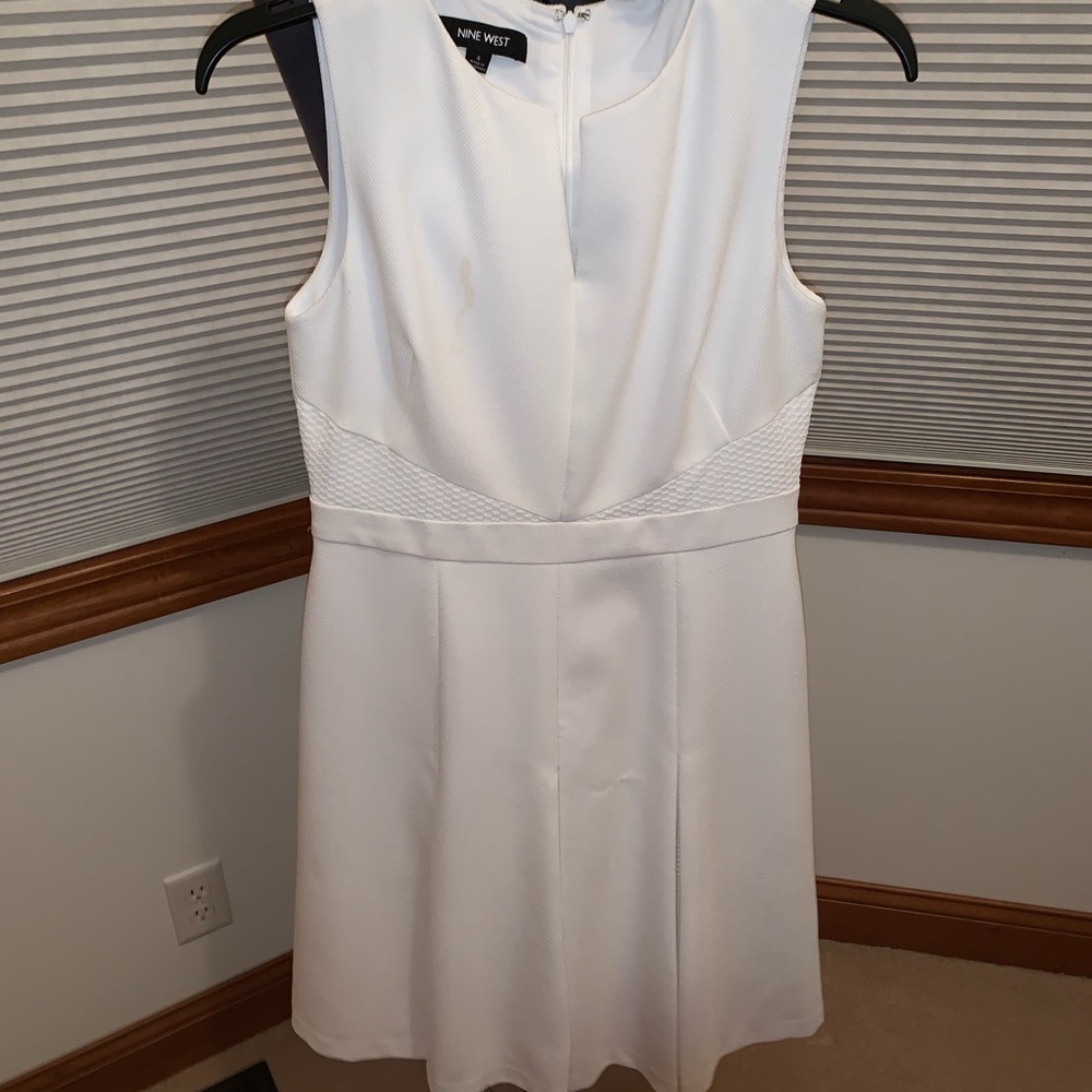 Edgy White Nine West A-line Dress 4